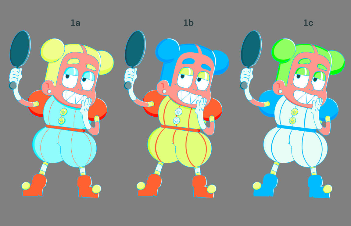 Clown Color Options – Clip Studio Paint EX