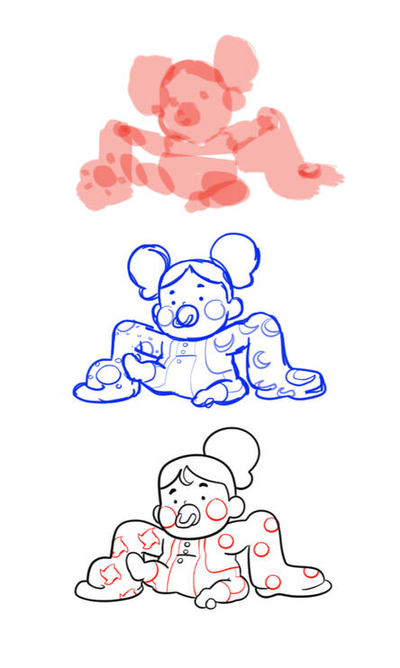 Clown Baby Process – Clip Studio Paint EX