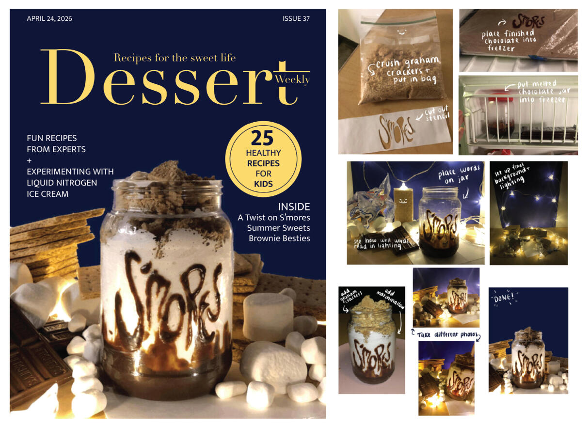'Some More S'mores' – Adobe Photoshop, Adobe Illustrator, Physical Media