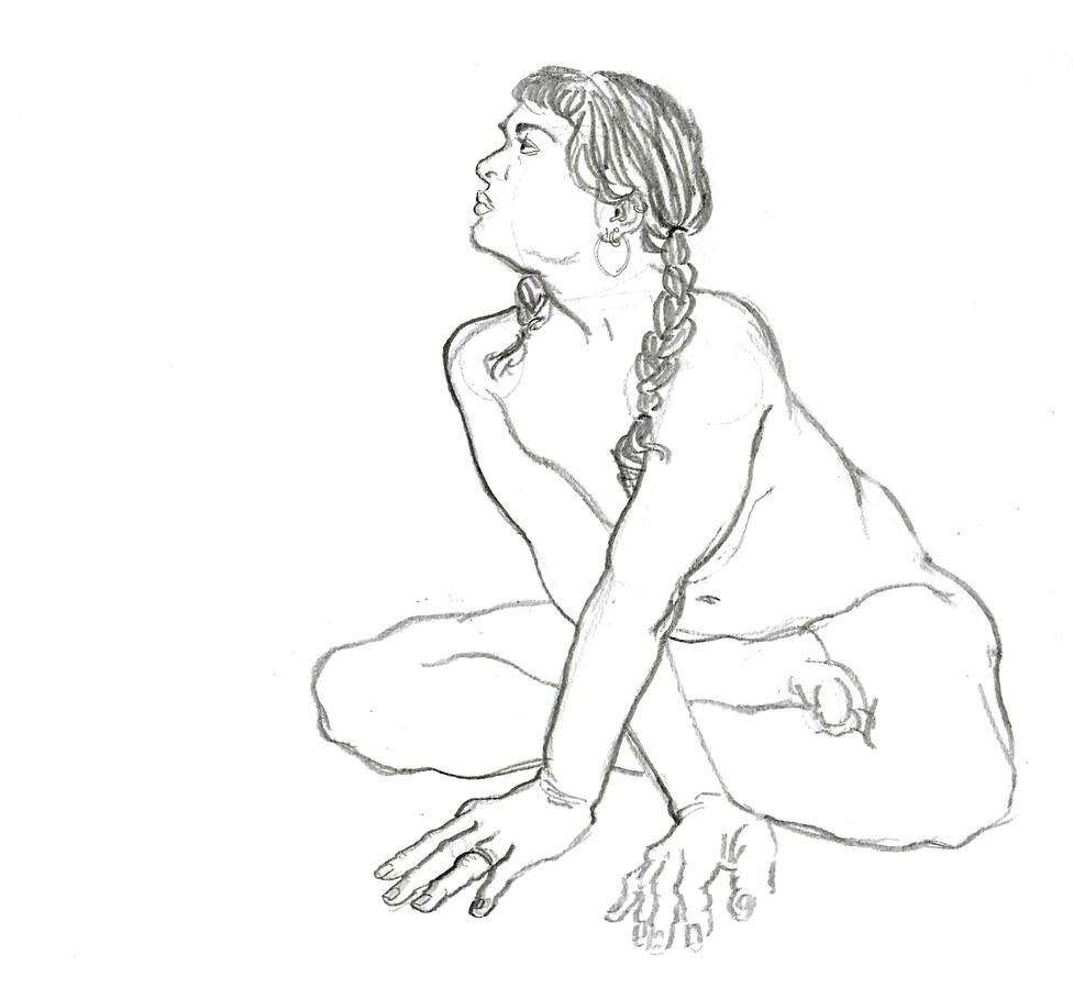 20 min, Figure – Graphite; 14" x 17" (2023)
